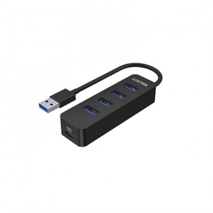 Unitek H1117A 4 Ports Powered USB-A 3.0 Hub (USB-A x4, USB-C (10W charging) x1)