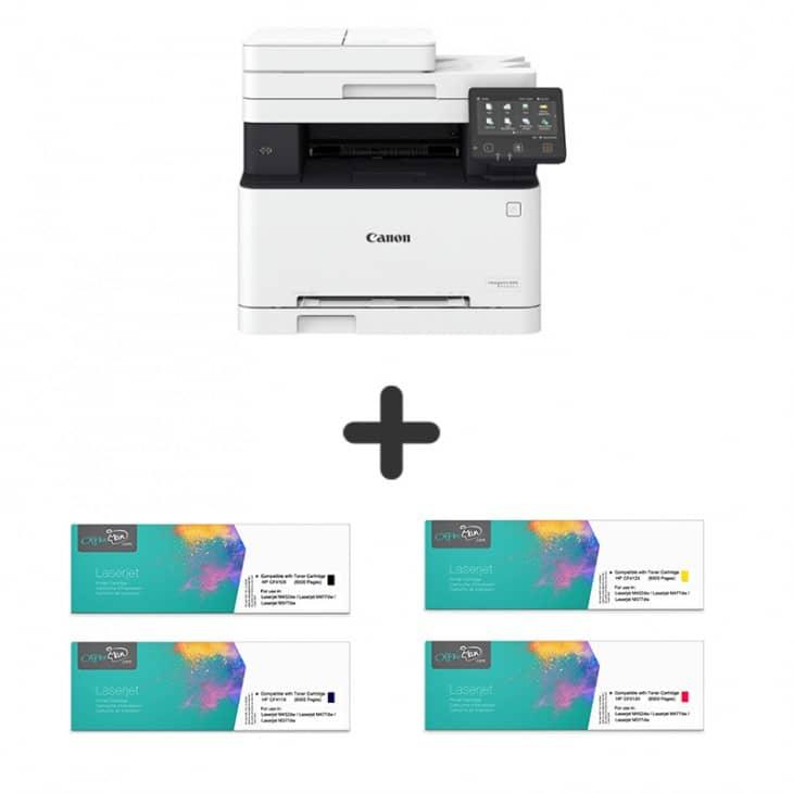 (SET) Canon imageCLASS MF635Cx All-in-one Color Laserjet Printer + Remanufactured Toner