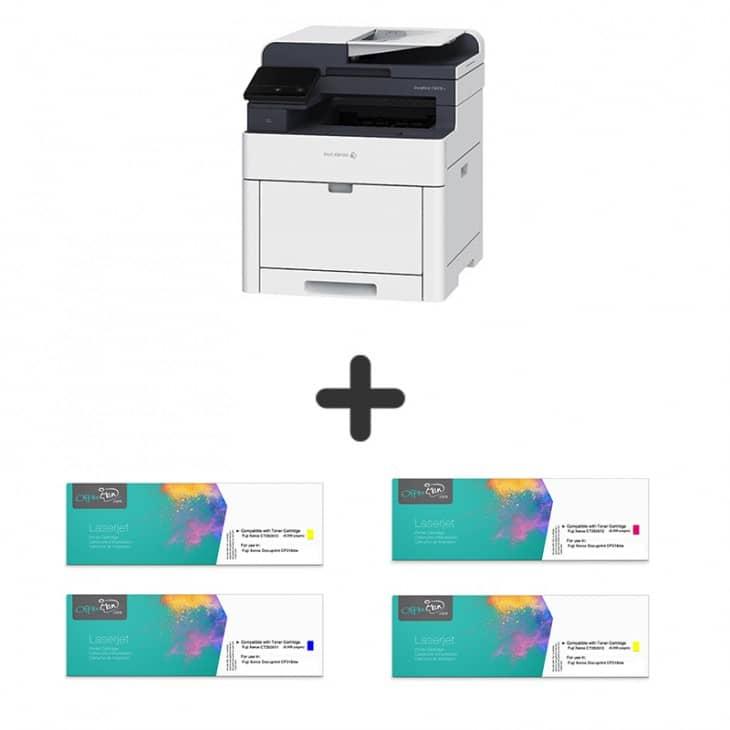 (SET) Fuji Xerox DocuPrint CP315dw Color Laserjet Printer + Remanufactured Toner