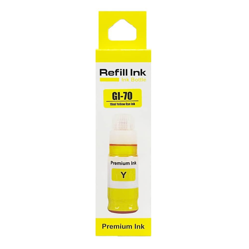 GI70 Y Remanufactured Yellow Ink Bottle