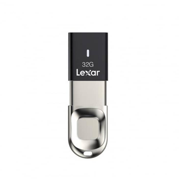 Lexar® JumpDrive® Fingerprint F35 USB 3.0 Flash Drive (32/64/128/256GB)