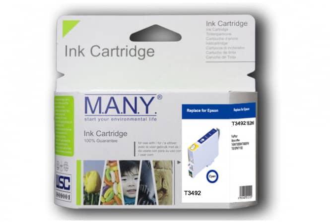 T3492 Remanufactured Cyan Ink